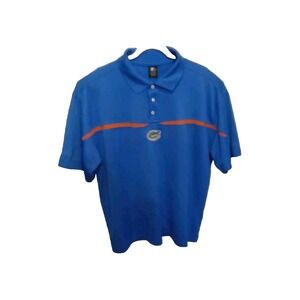 Starter Florida Gators Shirt Mens X Large Golf  Blue & Orange Polo Gater Logo